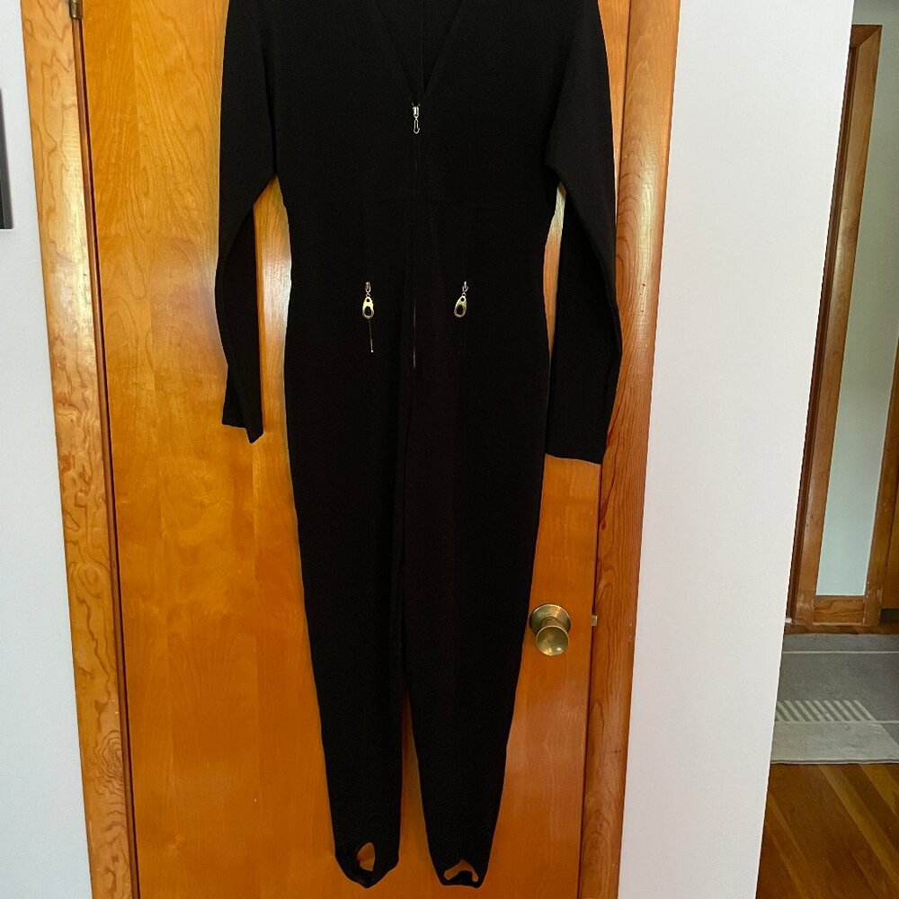 90's vintage batwing stirrup catsuit